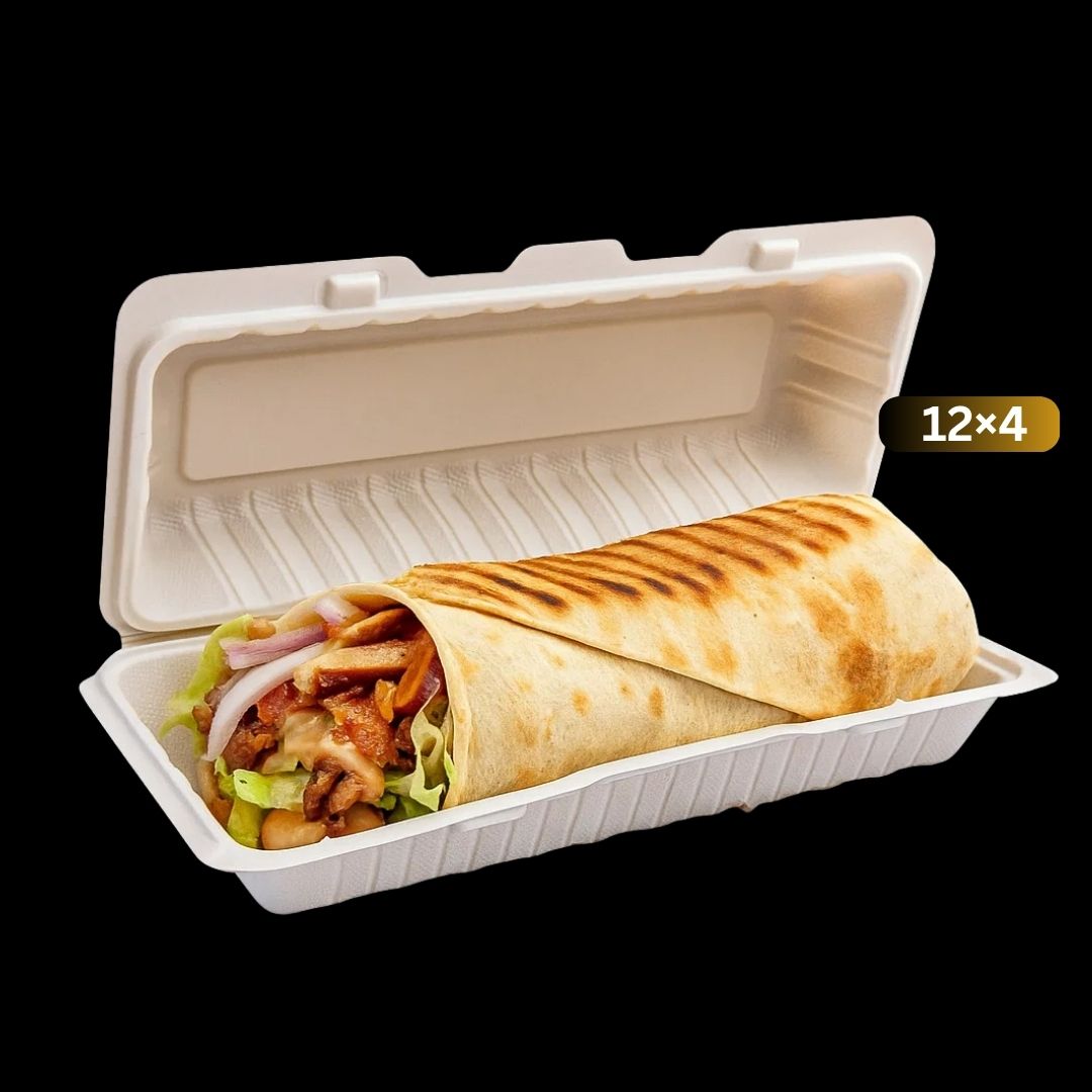 12×4 MFPP 1 Compartment Shawarma Container