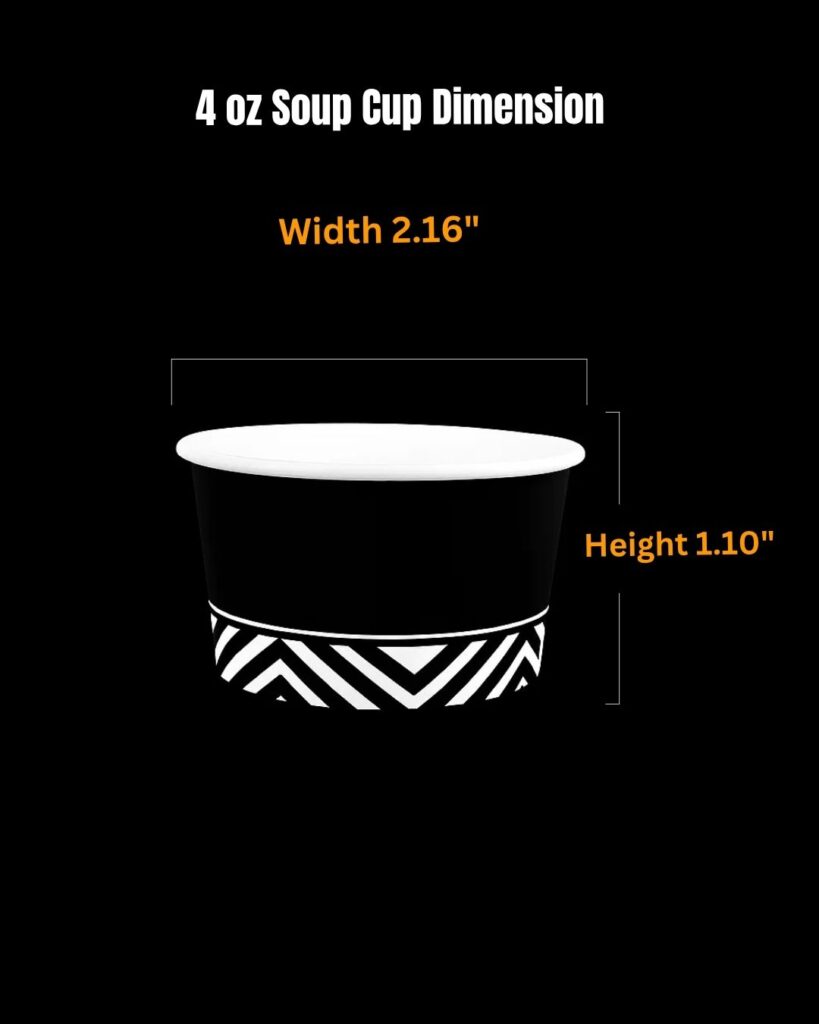4 oz Soup Cup Dimension