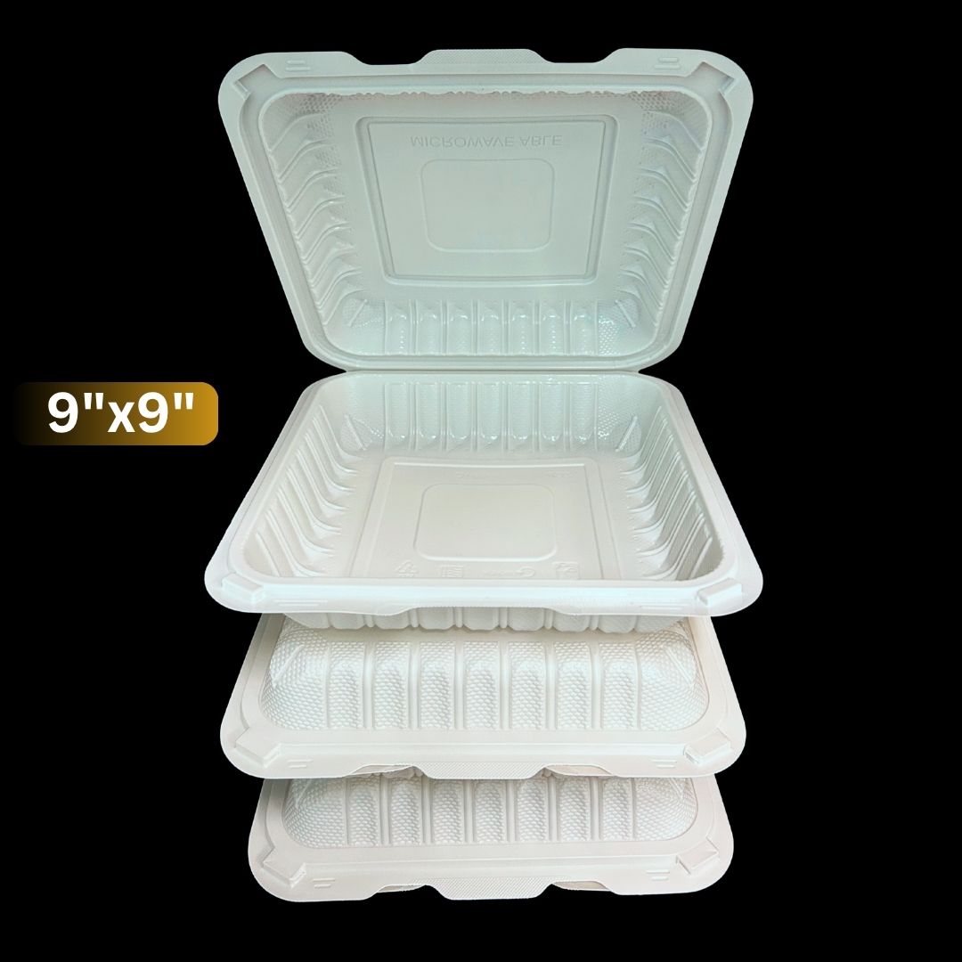9X9 MFPP Dual Lock 1 Compartments Container