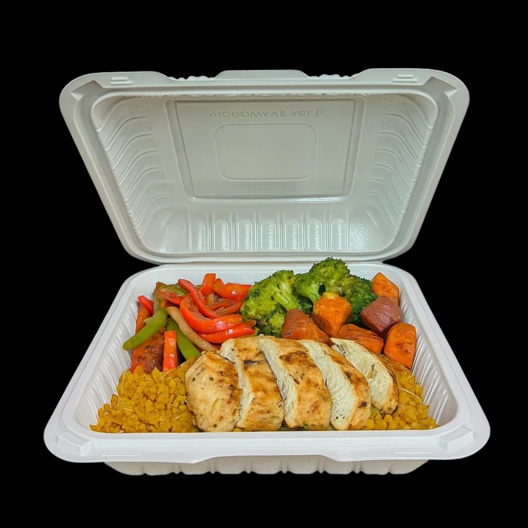 9X9 MFPP Dual Lock 1 Compartments Container
